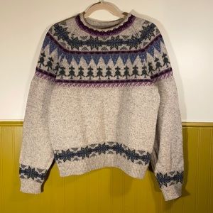 Vintage Wool Fair Isle Sweater